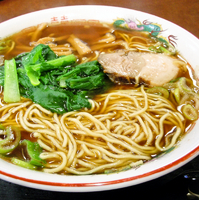 「中華そば（大盛り・麺硬め） ￥730」@そば処 更科の写真