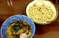 「つけめん（麺半分）注文時+麺半分サービス味玉」@次念序の写真