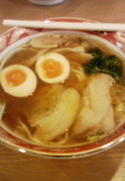 「醤油とろそば（650円）+味玉（クーポン使用）」@らあめん とろそば屋 自由が丘店の写真