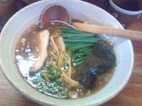 「小ねぎらーめん+チャーシュー丼」@麺や 八雲の写真