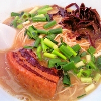 「豚そば+和カレー+替玉」@笑堂の写真