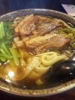 「角煮刀削麺 850円 大盛無料サービス」@天天麺坊の写真