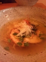 「清兵衛鶏塩そば+蒸し鶏&ウーロンハイ」@麺匠 清兵衛の写真