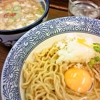 「釜たまつけそば」@頓知房の写真