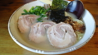 「チャーシューそば（麺硬め、味濃い目）+替玉（硬め）」@鶏そばや 竜神洞の写真