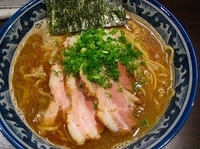 「中華そば+大盛り、チラシクーポン無料」@魚介中華そば 幸の写真