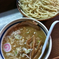 「メンマつけめん（￥750）中盛り（300g￥0）」@大勝軒 十五夜 新宿御苑店の写真