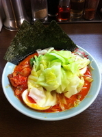 「チゲラーメン」@壱八家 スカイビル店の写真
