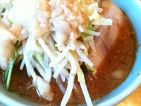 「小つけ麺+もっとHOT（アブラ）850円+100円」@ラーメン二郎 八王子野猿街道店2の写真