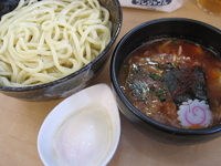 「うま辛つけ麺 600円（期間限定クーポン価格）」@中華そば・特製もりそば 満帆 伊勢崎店の写真