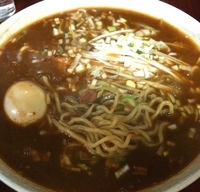 「カレー麺750円ごはん無料」@二代目めん家 味味の写真