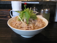 「肉そば(肉倍盛り):750円」@つけめん常陸屋の写真