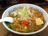 「もやしあんかけそば黒（麺大・油ふつう）」@もやしあんかけそば とろ丸の写真