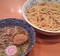 「つけめん（850円）+大盛（100円）+豚ほぐし（150円）」@六厘舎の写真