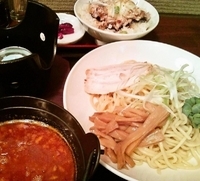 「濃厚魚ってりつけ麺+Bセット（温玉チャーシュー丼）850円+20」@佐々木家 高田馬場店の写真