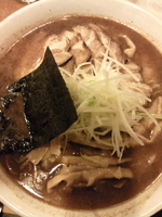 「中華そば大盛（太麺/油抜き） 800円+チャーシュー200円+メ」@くりの木 加須店の写真