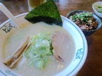 「塩らーめん600円+豚丼（小）210円」@東京とんこつ とんとら 新座店の写真