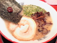 「ラーメン（600円）」@とんこつラーメン 博多風龍 渋谷店の写真