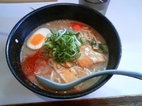 「熱血豚骨+チャーハン」@熱血らーめん 遊びじゃネェんだよ!の写真