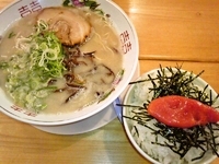 「ラーメン+明太ごはんセット」@がんばる軒の写真