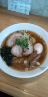 「正油らーめん（油ナシ）+煮玉子」@ボニート・ボニートの写真