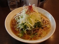 「ジンジャーな牛しぐれ煮風あんかけラーメン」@彩色ラーメン きんせい 高槻駅前店の写真