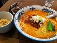 「担々麺（ランチタイム 麦めしサービス）」@松波ラーメン店の写真