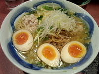 「とりわんたんめん+味玉」@らーめん天神下 大喜の写真