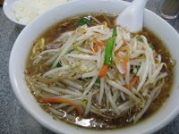 「もやし麺[750円]+半ライス[100円]」@中華麺店 喜楽の写真