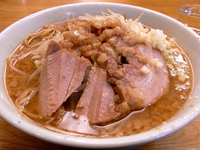 「ラーメン（麺少なめ、ニンニク）650円」@ラーメン荘 夢を語れの写真