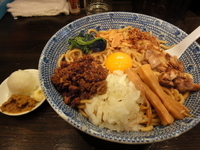 「肉味噌まぜそば 大盛  780円」@つけ麺 弐☆゛屋の写真