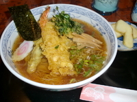 「天麩羅ラーメン（900円）」@江戸屋の写真