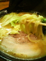 「とき玉味噌ラーメン+中ライス豚煮込のせ（￥50）」@ラーメン 大山家の写真