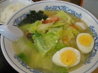 「俵屋しおらーめん[840円]+半ライス[120円]」@俵屋 市ヶ谷店の写真