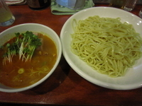 「トムヤムみそつけ麺+卵おじや（950円+50円）」@めん弥の写真