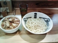 「肉々カラシビつけ麺（並）カラ普通シビ少なめ+肉増」@カラシビ味噌らー麺・つけ麺 神田本店の写真
