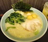 「塩ラーメン+うずら 【680円+50円】」@横浜家系ラーメン 港家の写真