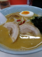 「赤玉ラーメン辛口（1辛）」@味正ラーメンの写真