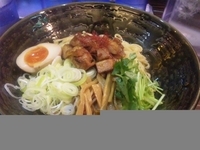 「あぶり豚そば（700円）+唐揚げセット（300円）」@ラーメン人生 JET 福島本店の写真