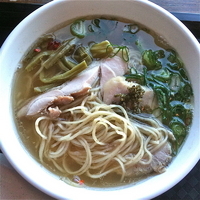 「【せたが屋】鯛と昆布の鶏のらーめん（ハーフサイズ￥550）」@新!東京らーめんチャンピオンの写真