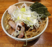 「特製汁なし750円+大盛り100円」@らーめん 破顔の写真