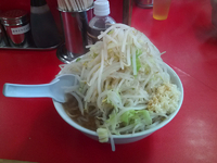 「ラーメン（普通盛）+野菜増し増し+ニンニク」@らーめん 武丸の写真