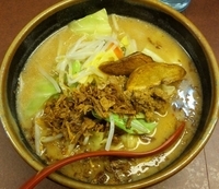 「北海道味噌野菜らーめん（780円）+ミニチャーハン（300円）」@麺場 龍吟の写真