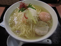 「あら炊き塩らぁめん焼きおにぎり付（950円）」@麺屋 海神 吉祥寺店の写真