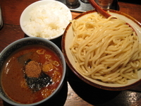 「つけ麺 大+小ライス」@つけ麺専門店 三田製麺所 六本木店の写真