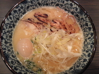 「濃厚鶏そば（750円）、味玉、替え玉」@鶏そば 一瑳の写真