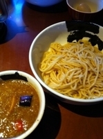 「つけそば 味噌伽哩」@あら焚き豚骨あらとん 北大前店の写真