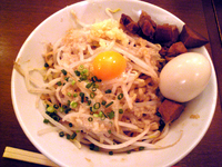 「汁なし晴二郎（600円）」@背脂煮干そば 晴の写真