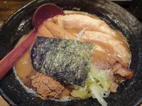 「濃厚狼煙ラーメン大盛（細麺）+半肉増し 830+150=980円」@狼煙 〜NOROSHI〜の写真