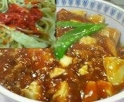 「マーボーラーメン（汁なし）（麺固め） 600円」@湖南飯店の写真